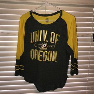 U of O Ducks 3/4 Sleeve Shirt